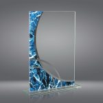 Trofeo cristal económico grabado 1072