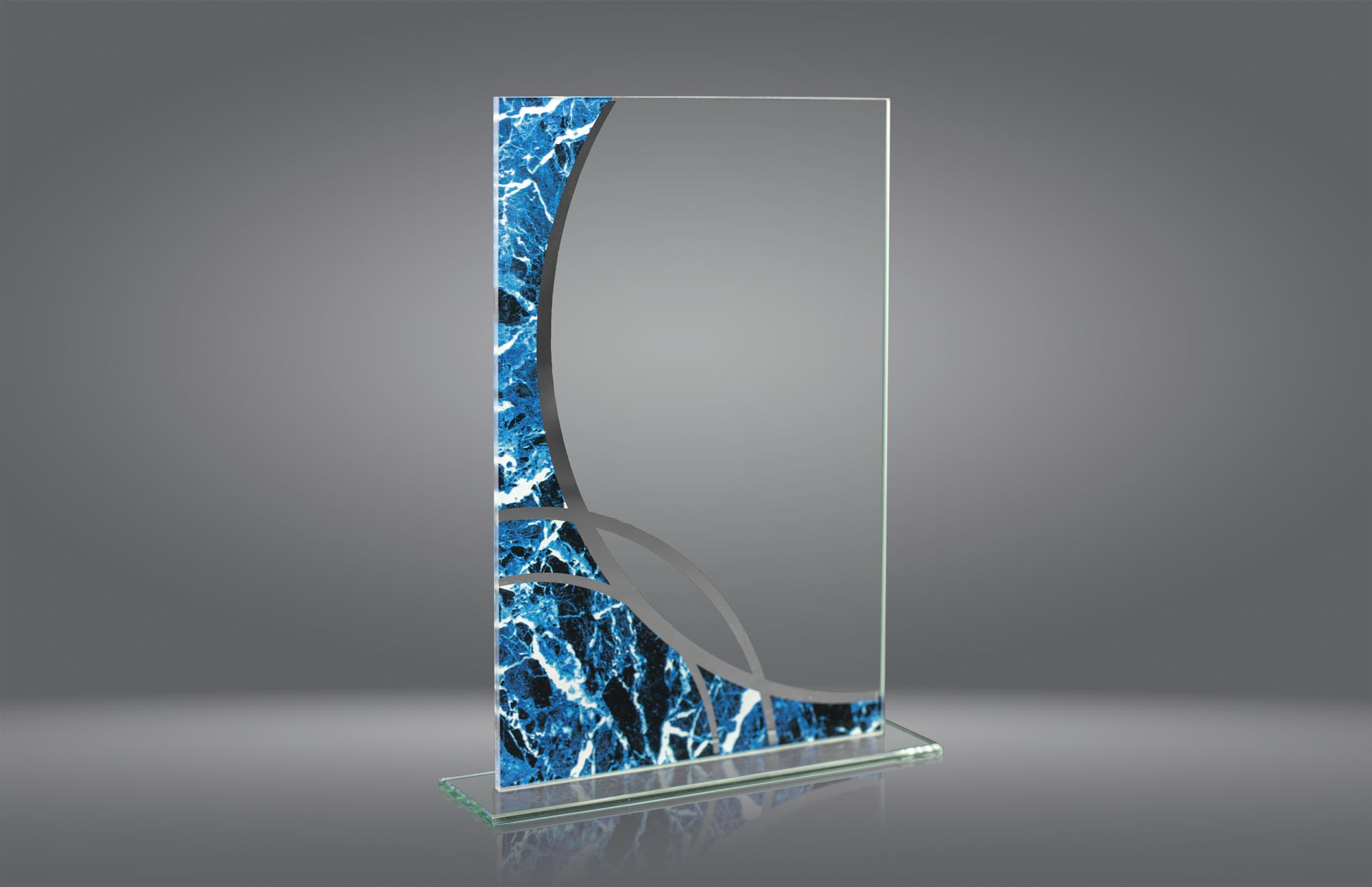 1072 Trofeo cristal económico grabado 1072 - Imagen 1