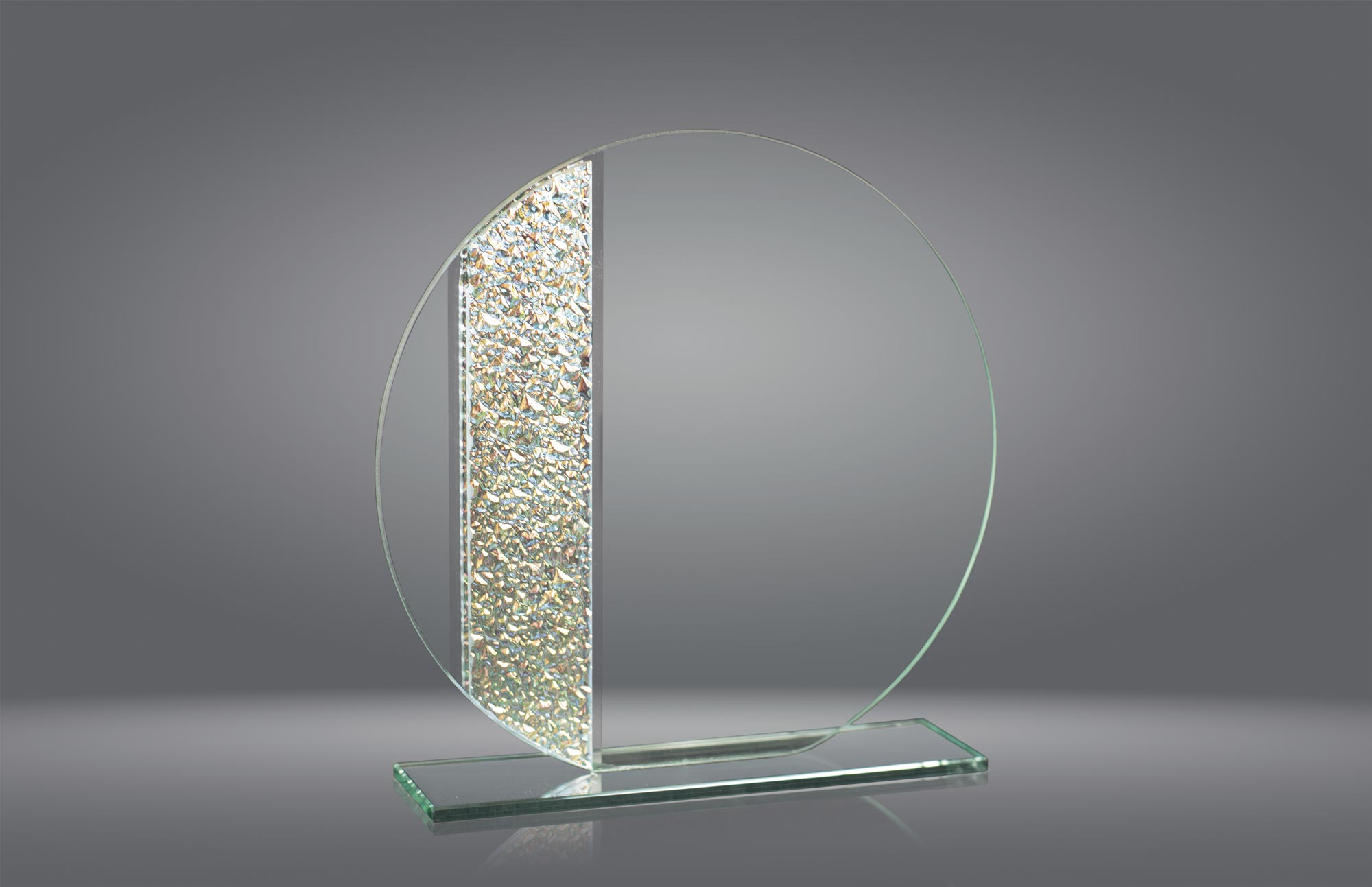 1073 Trofeo cristal económico grabado 1073 - Imagen 1