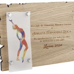 Trofeo madera grabado 1127