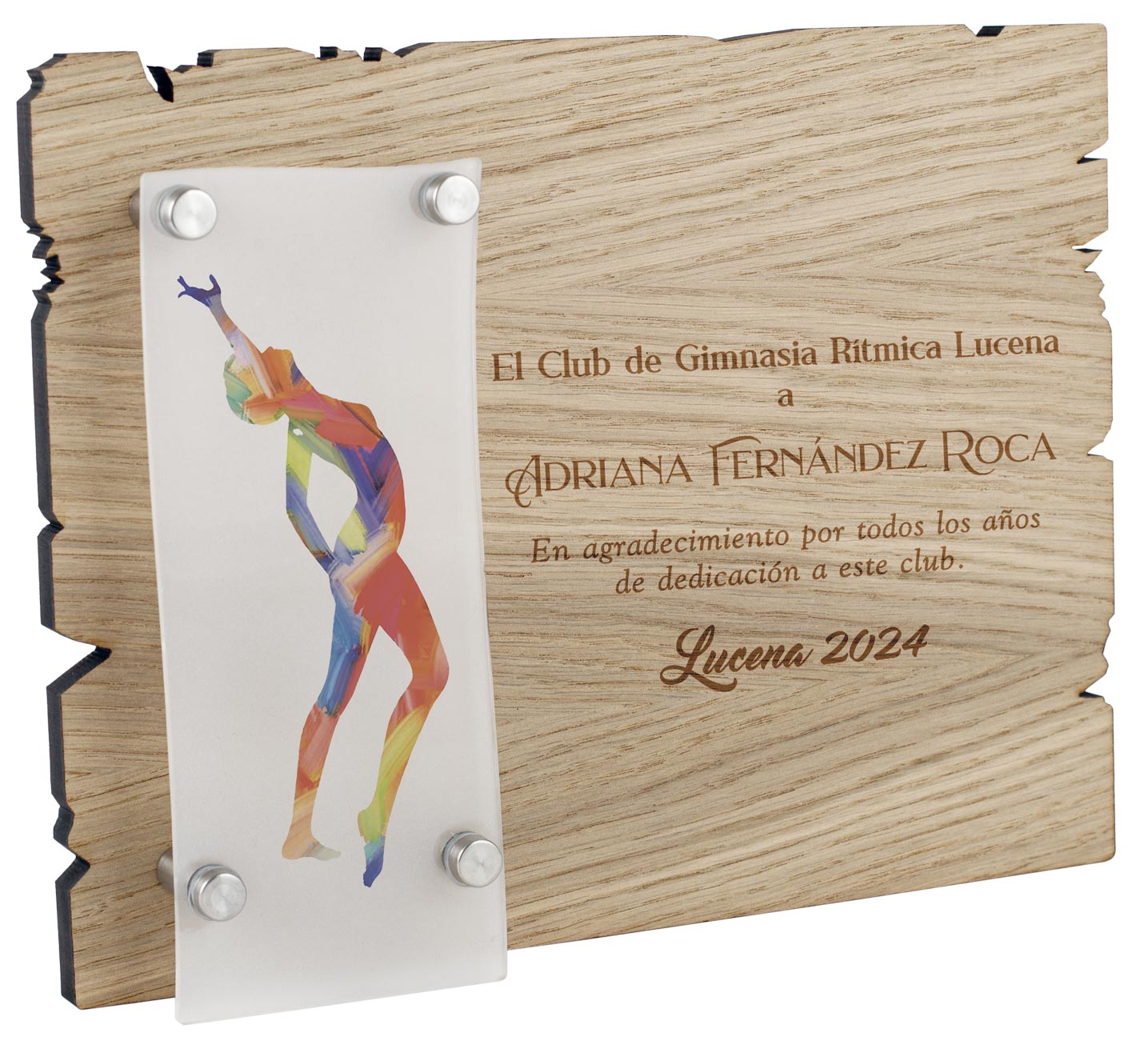 1127 Trofeo madera grabado 1127 - Imagen 1