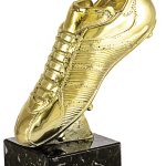 Trofeo fútbol oro plata bronce grabado 1435