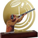 Trofeo tiro al plato grabado 1590