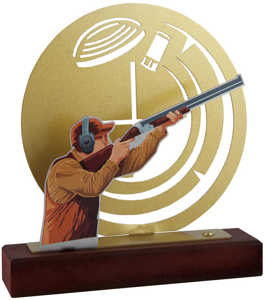 1590 Trofeo tiro al plato grabado 1590 - Imagen 1