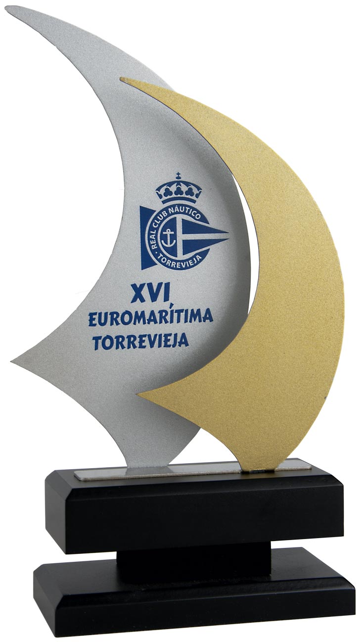 1614 Trofeo vela grabado 1614 - Imagen 1