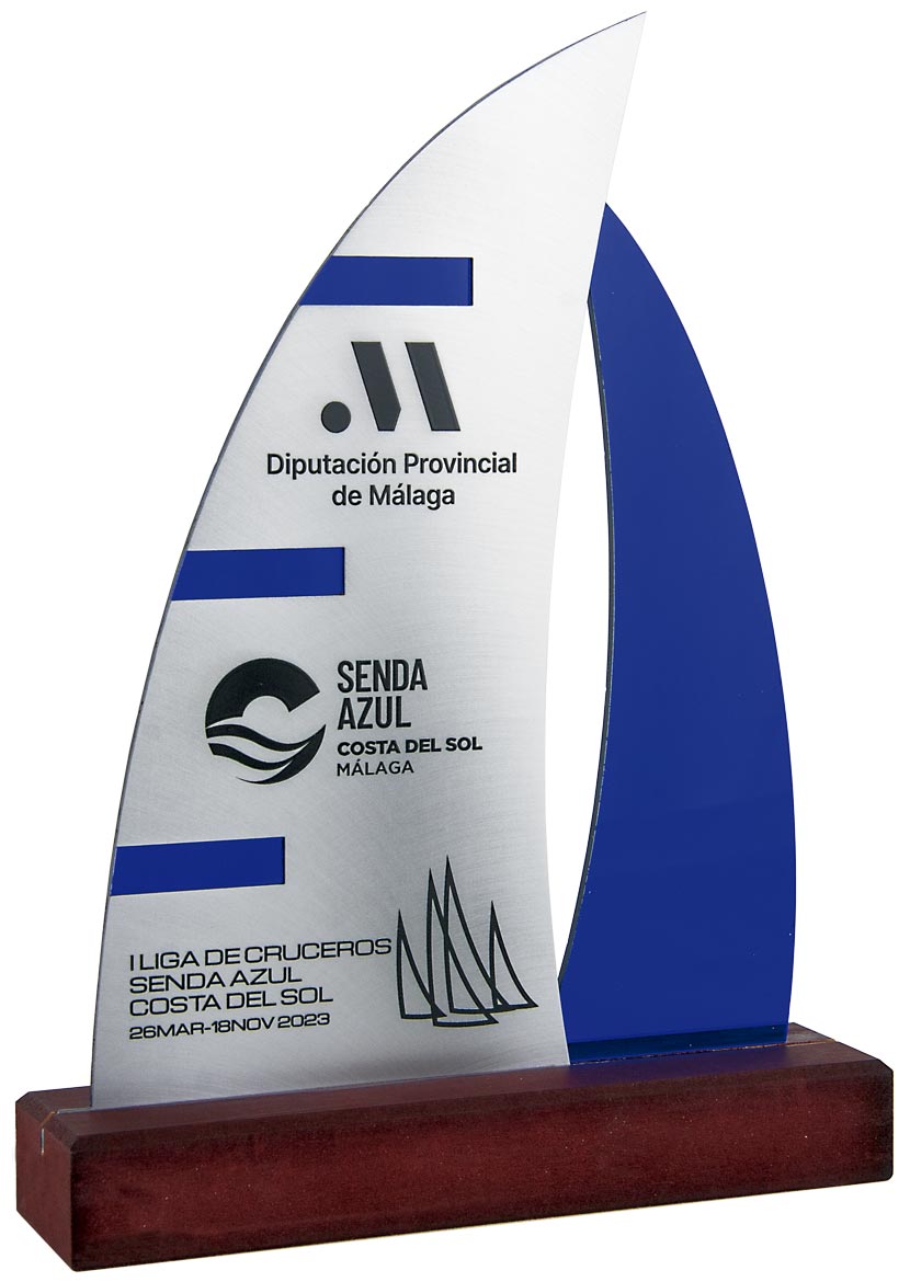 1617 Trofeo vela grabado 1617 - Imagen 1
