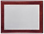 Placa de homenaje latón baño de plata grabada con estuche 97217