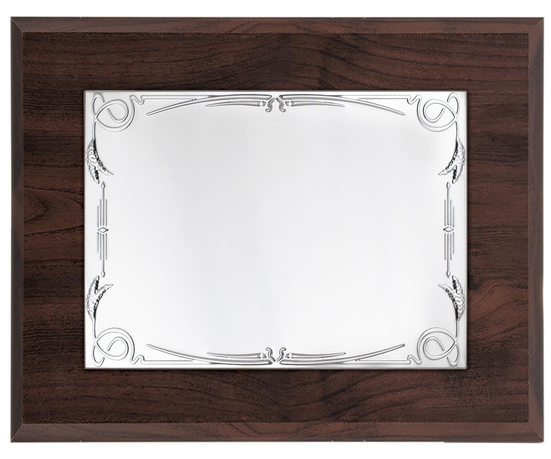 97227 Placa de homenaje madera nogal grabada 97227 - Imagen 1