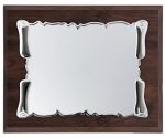 Placa de homenaje madera nogal grabada 97249