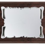 Placa de homenaje madera nogal grabada 97249
