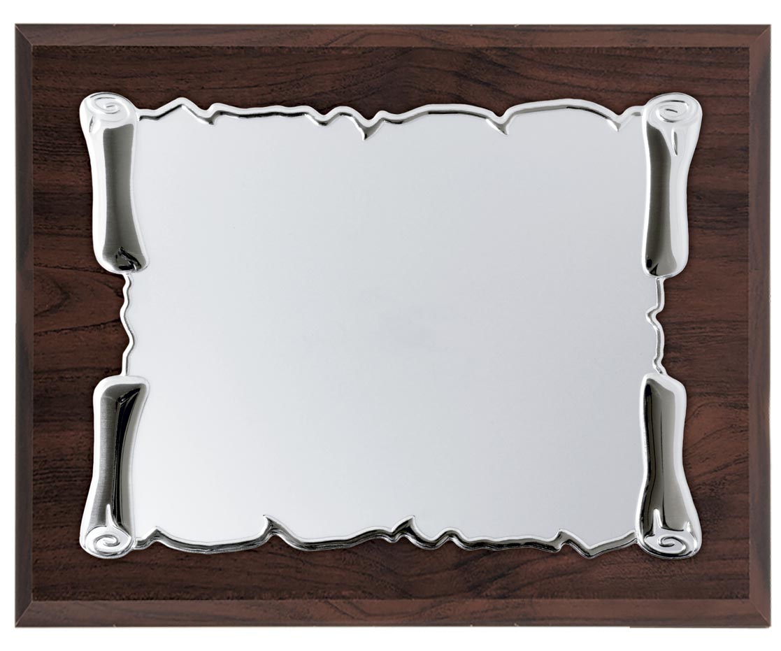 97249 Placa de homenaje madera nogal grabada 97249 - Imagen 1