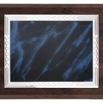 Placa de homenaje madera nogal grabada 97266