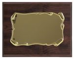 Placa de homenaje madera nogal grabada 97608