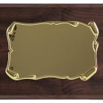 Placa de homenaje madera nogal grabada 97608